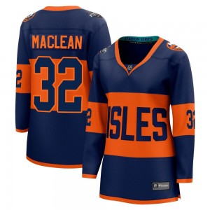 Women's Fanatics Branded New York Islanders Kyle Maclean Navy Kyle MacLean 2024 Stadium Series Jersey - Breakaway