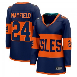 Women's Fanatics Branded New York Islanders Scott Mayfield Navy 2024 Stadium Series Jersey - Breakaway