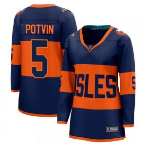 Women's Fanatics Branded New York Islanders Denis Potvin Navy 2024 Stadium Series Jersey - Breakaway