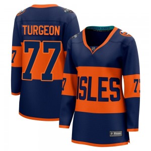 Women's Fanatics Branded New York Islanders Pierre Turgeon Navy 2024 Stadium Series Jersey - Breakaway