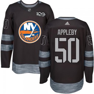 Men's New York Islanders Kenneth Appleby Black 1917-2017 100th Anniversary Jersey - Authentic
