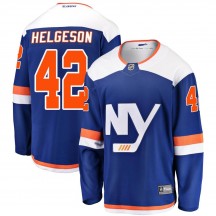 Youth Fanatics Branded New York Islanders Seth Helgeson Blue Alternate Jersey - Breakaway