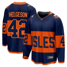 Men's Fanatics Branded New York Islanders Seth Helgeson Navy 2024 Stadium Series Jersey - Breakaway