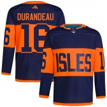 Men's Adidas New York Islanders Arnaud Durandeau Navy 2024 Stadium Series Primegreen Jersey - Authentic