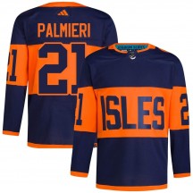 Men's Adidas New York Islanders Kyle Palmieri Navy 2024 Stadium Series Primegreen Jersey - Authentic