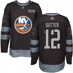 Youth New York Islanders Duane Sutter Black 1917-2017 100th Anniversary Jersey - Authentic